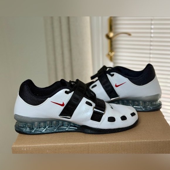 Nike Other - Nike Romaleos 2 Weightlifting Shoes White/Black/Red Weightlifting Shoes size13